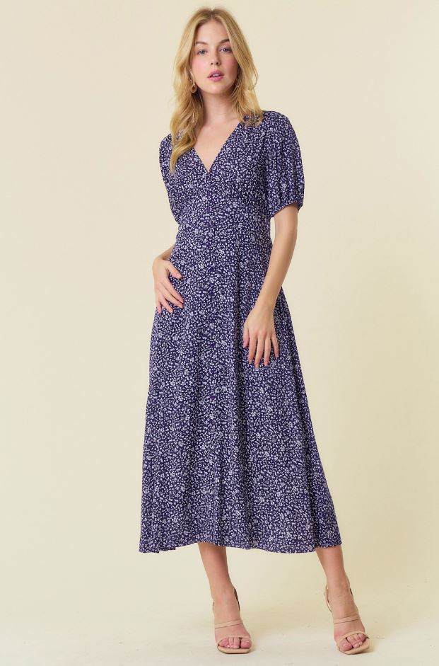 knee length dresses for ladies Juliet Cotton Scallop Edge Maxi Dress – Heavy Hues Label main image 0