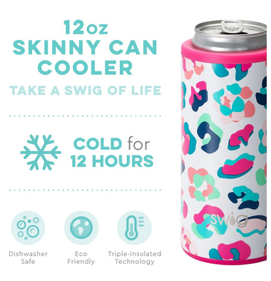 Swig Skinny Can Cooler in Coral - Madi Savvy Boutique