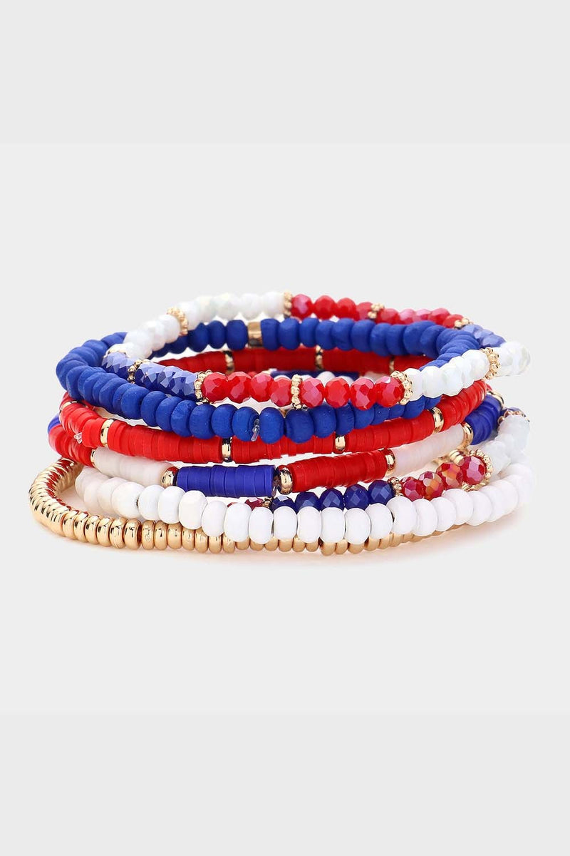 American Flag Stretch Bracelets