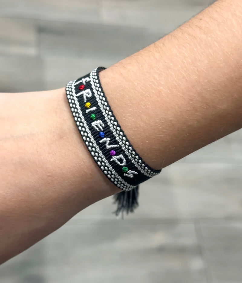 FRIENDS embroidered bracelet
