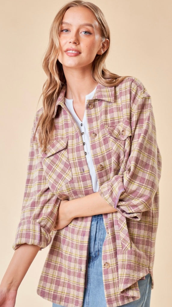 Just Relax Dusty Lavender Plaid