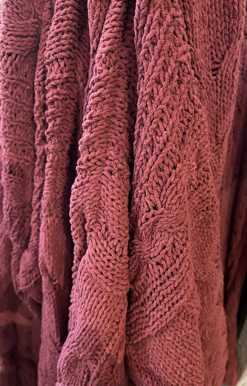 by the fire cardigan - mauve