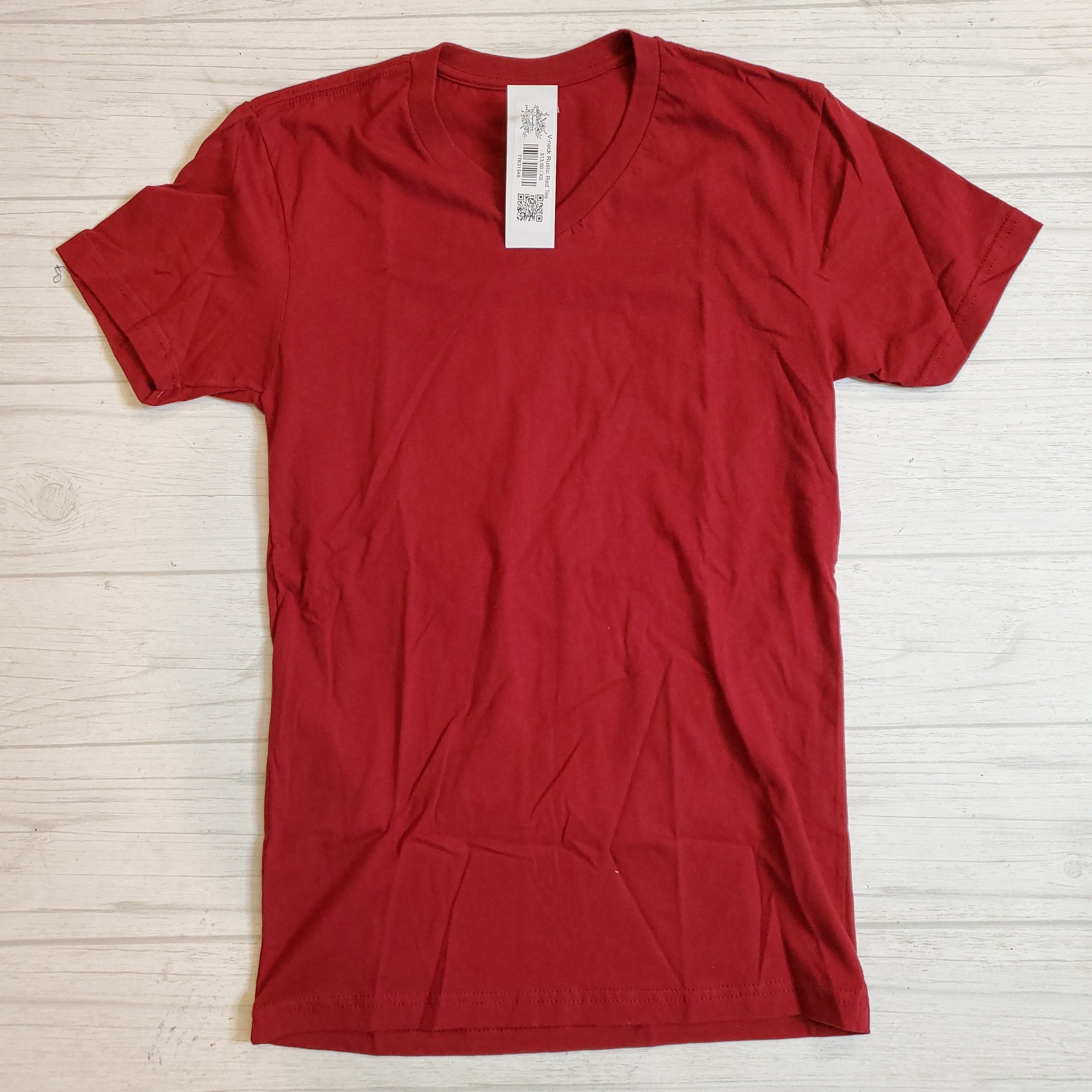 V-Neck Jersey T-Shirt – Red Stitch Boutique