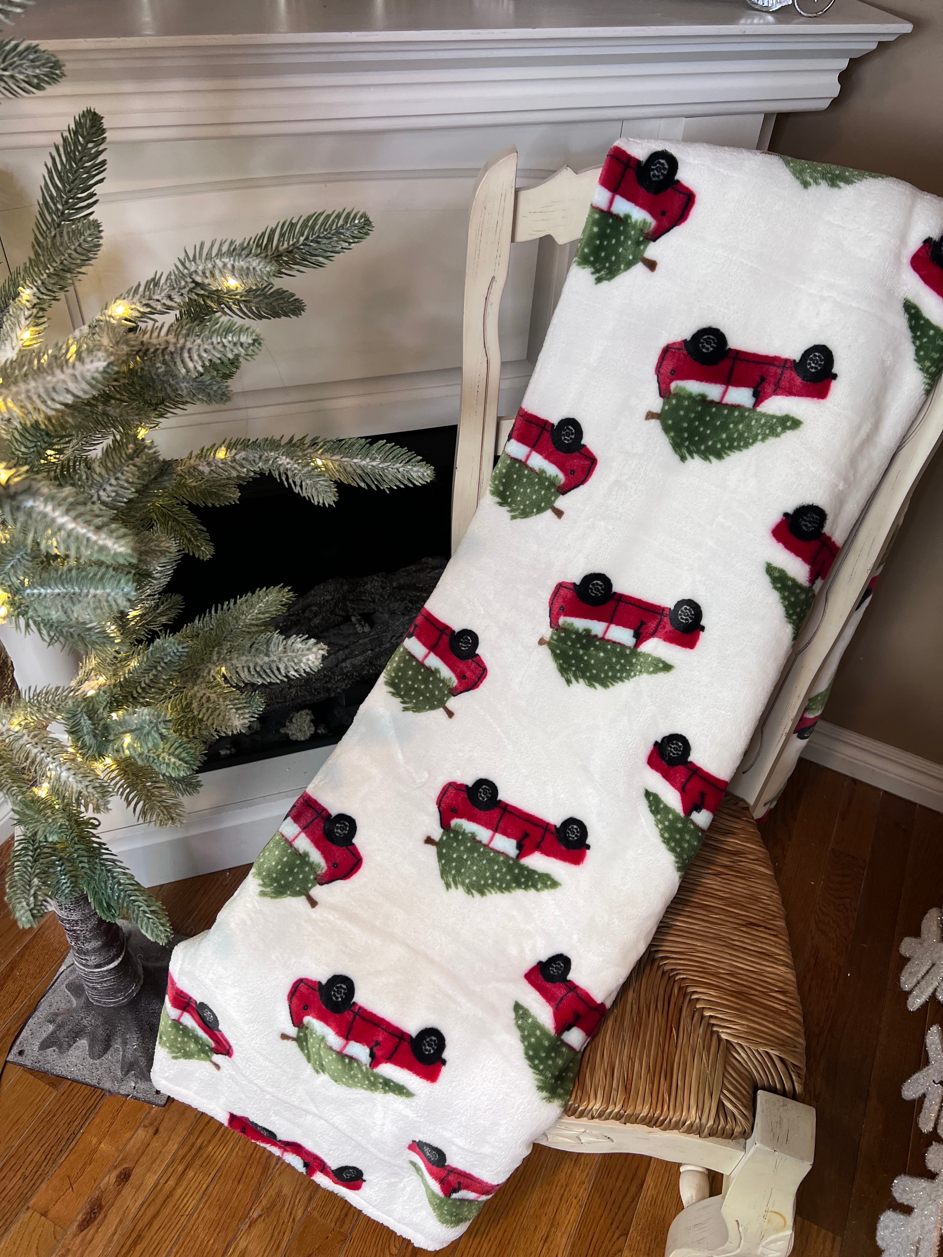 Christmas Truck Blanket