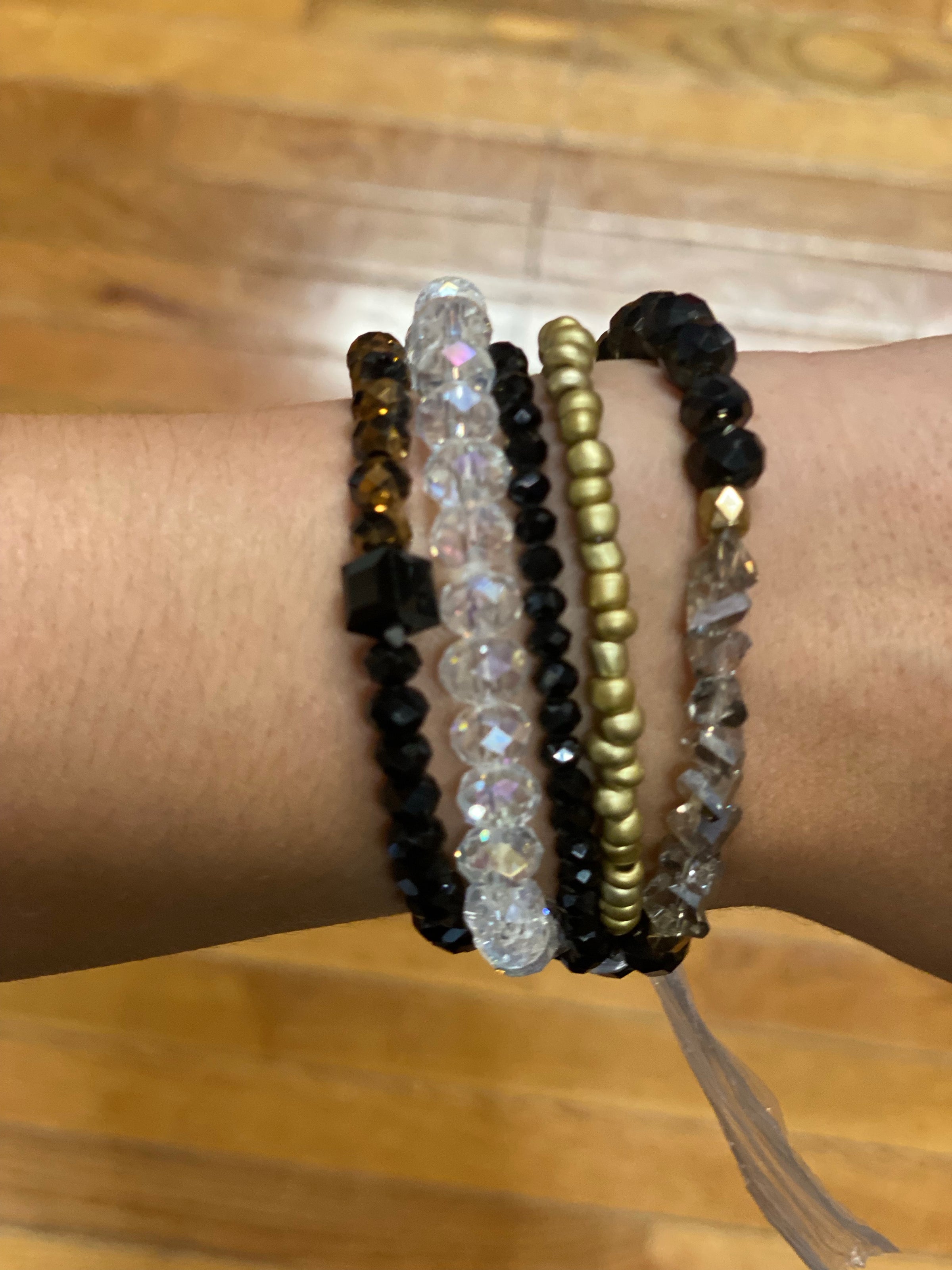 Onyx bracelet set