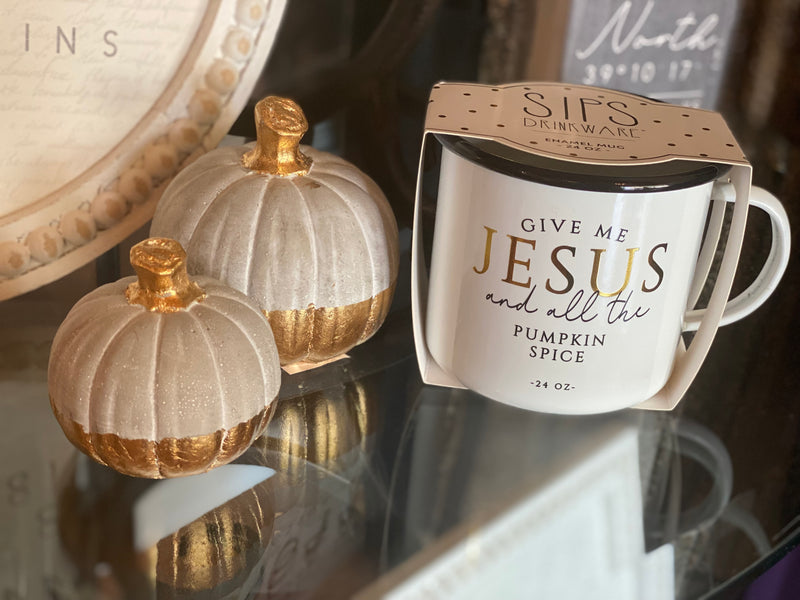 Pumpkin spice & Jesus mug