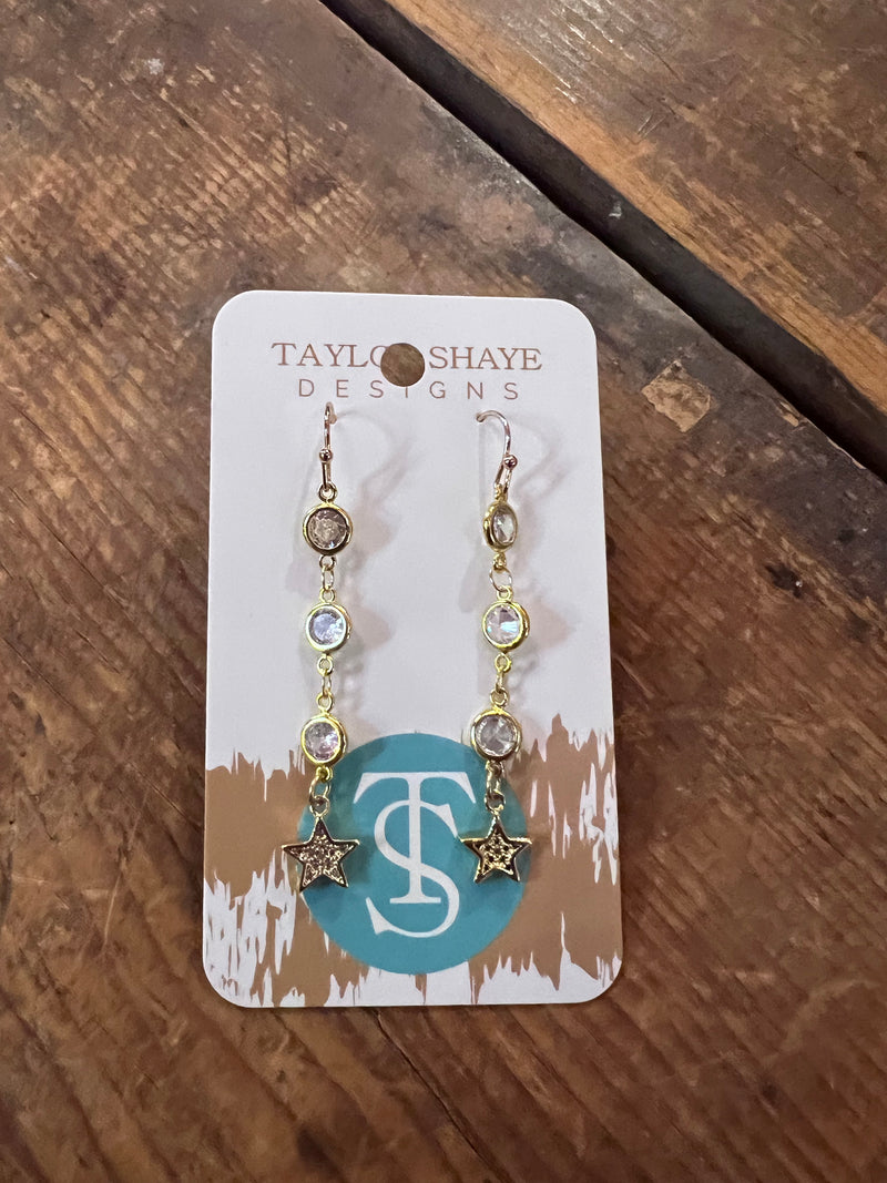 Taylor Shaye Gold Star Earring