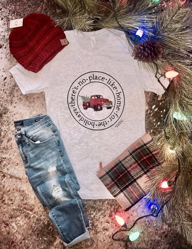 Red Truck Christmas Tee