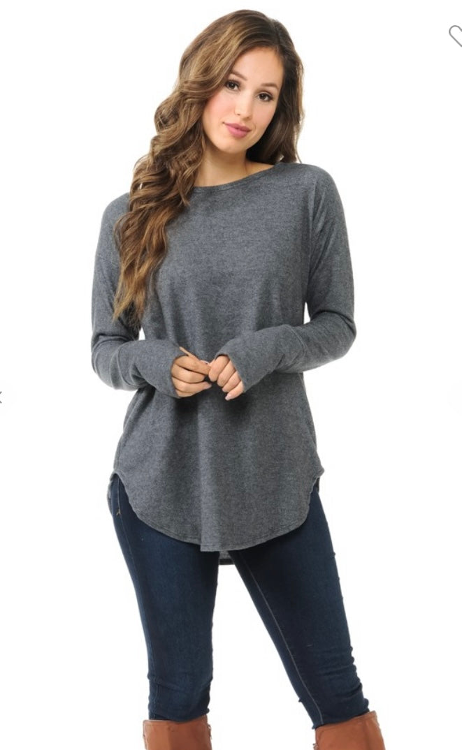 Essential Charcoal Tunic