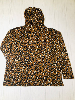 Rust leopard top