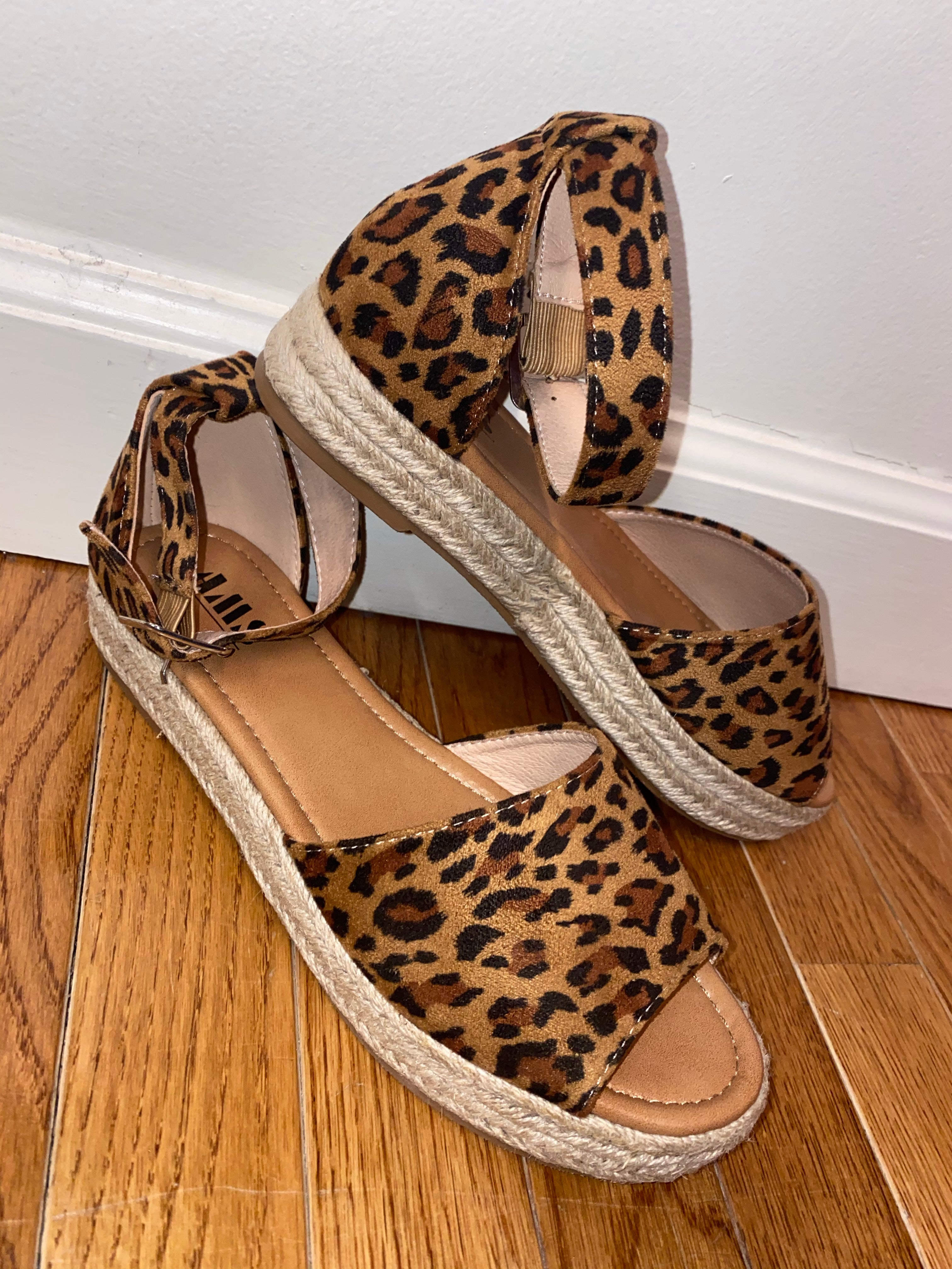 Leopard Audrey Sandal Magnolia s Boutique