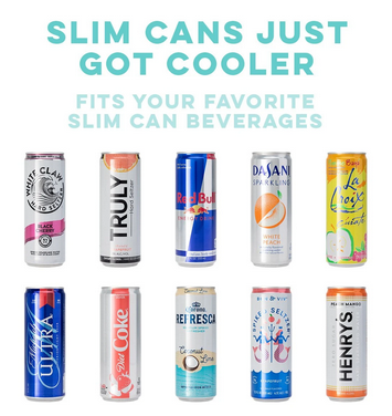 Let it Glow Skinny Can Cooler